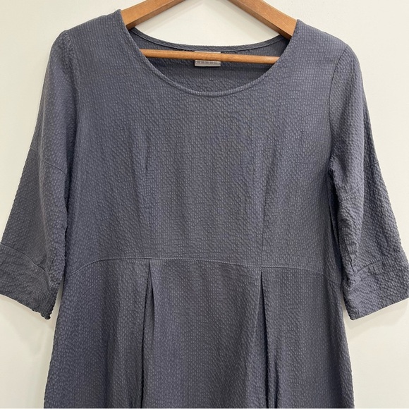 Niche gray textured bell shaped tunic 3/4 length sleeves size small - Picture 6 of 14